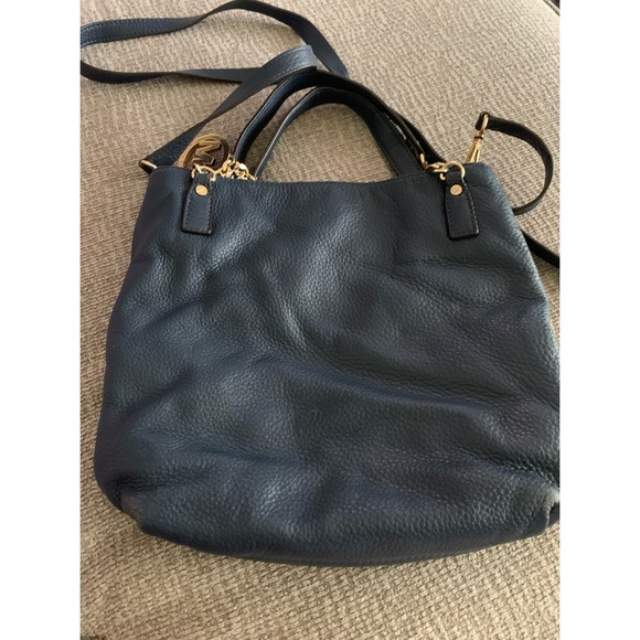 Michael Kors pebbled leather and gold accent purse - Picture 4 of 7